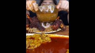 SPICY MUTTON FAT CURRY WITH MUTTON HYDERABADI BIRYANI AND CHICKEN TIKKA BIRYANI AND RAITA  MUKBANG [upl. by Eirallam]