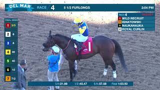 Run for Kidder wins race 5 at Del Mar 11924 [upl. by Adnavoj]