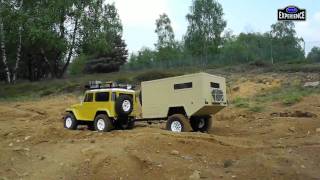 TAMIYA TOYOTA Land Cruiser quot OFF ROAD CARAVAN quot MATOJE OFF ROAD EXPERIENCE [upl. by Postman]