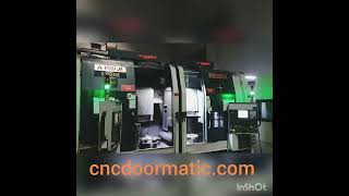 CNC DOORMATIC amp YOU JI YV320E DİK TORNA OTOMATİK KAPI UYGULAMASI verticallathe cnclathe diktorna [upl. by Gniy744]