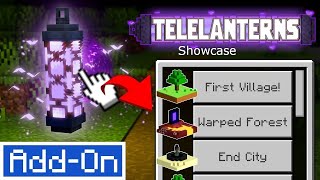 The CHEAPEST Teleportation Add On  Telelanterns AddOn  Minecraft Marketplace Add On Showcase [upl. by O'Gowan]