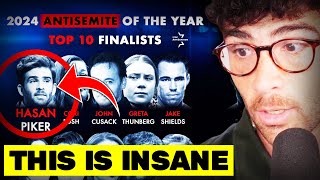 Hasan Named TOP 10 Antisemites Of The Year ft Stop Antisemitism  Hasan Daily [upl. by Donnamarie977]