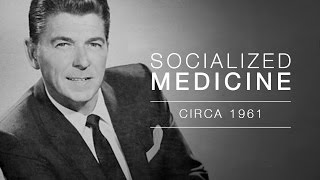 Ronald Reagan speaks out on Socialized Medicine  Audio [upl. by Ayotna]