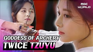 CC TWICE TZUYUs remarkable archery skills TWICE TZUYU DAHYEON CHAEYOUNG [upl. by Pelligrini]