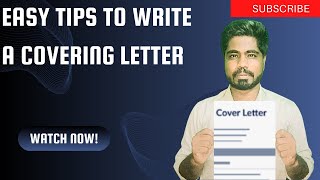 Easy tips to write a covering letter Ajayhr01 motivationjobseekingtipsjobtips [upl. by Nelg]