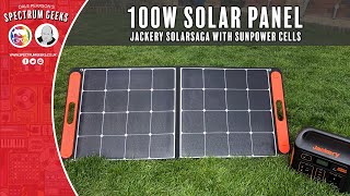 Jackery SolarSaga 100 Review  100w Portable Solar Panel [upl. by Kath]