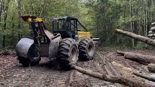 John Deere 640D Skidder out in the woods logging equipment [upl. by Newmann]