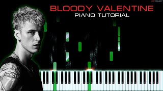 Machine Gun Kelly  Bloody Valentine  Piano Instrumental Cover [upl. by Enail]