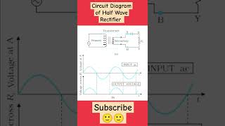 Circuit Diagram of Half Wave Rectifier rectifier rectifiers shortsfeed shorts btech ytviral [upl. by Ergener356]