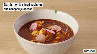 Pozole Rojo with Chicken  Savory [upl. by Theodosia]