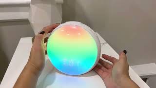 Sunrise Alarm Clock Wake Up Light Alarm Clock with Sunrise Sunset Simulation Review [upl. by Edee]