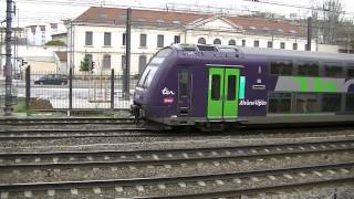 BB26133 SYBIC9 trains ter4 trains TGV3 trains ter Région Rhône Alpes à Lyon le 110413 [upl. by Graig412]