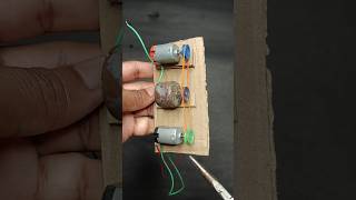 DIY DC to DC Motor Generator  How to Make a DC Motor a Generator shorts motor dcmotor [upl. by Ellora]