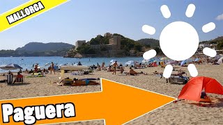 Peguera Majorca Spain Tour of beach and resort [upl. by Neladgam]