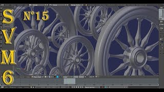 Modéliser Objets Médiévaux Tutoriel français SVM6 N°15 Roue de Charrette Réaliste [upl. by Godewyn]