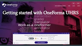 How To Sign Up For A OneForma Account And Qualify for UHRS  Step by Step 2023 [upl. by Glanville460]