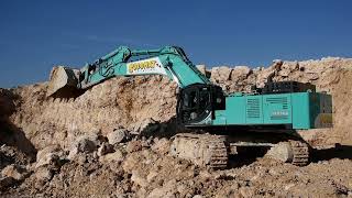 Kobelco SK85010 loading 730C  Part 1 [upl. by Aprilette855]