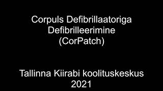 Corpuls 3 defibrilleerimine CorPatch [upl. by Ettenoitna]