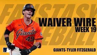 Top Fantasy Baseball Waiver Wire Picks for Week 19 MustAdd Players Tyler Fitzgerald [upl. by Allissa]