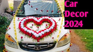 Car decoration for wedding  wedding car decoration  how to decorate marriage car [upl. by Acirfa]