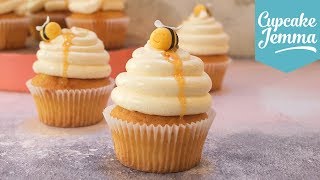 Beehive Cupcakes Honey Yoghurt amp Rosemary Full Recipe amp Tutorial  Cupcake Jemma [upl. by Silrac]