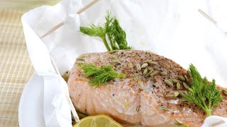 Recette  Saumon papillote au four [upl. by Amersham]