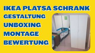 IKEA PLATSA Kleiderschrank Montage Design Auspacken und Bewertung [upl. by Aicnarf195]