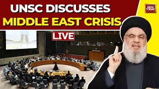 Israel Vs Hezbollah UN Security Council Discusses Escalating Crisis In the Middle East [upl. by Vada]