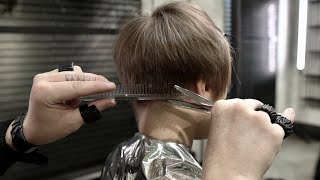 PIXIE HAIRCUT how to cut scissors over comb [upl. by Jacynth]