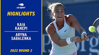 Kai Kenepi vs Aryna Sabalenka Highlights  2022 US Open Round 2 [upl. by Rior]