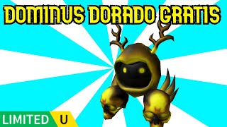 DOMINUS CRANEO DORADO GRATIS EN ROBLOX 2024 [upl. by Nyvets]