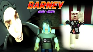 Barney  Chapter 1  chapter 2  Roblox Horror Game  Full Walkthrough [upl. by Eednim]