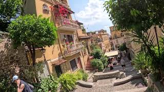 Way to Taormina Sicily Roman Amphitheatre Italy  II [upl. by Goetz]