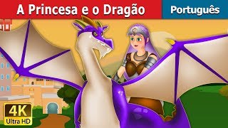 A Princesa e o Dragão  Princess and the Dragon in Portuguese  Portuguese Fairy Tales [upl. by Limaa]