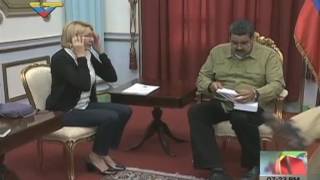 Presidente Maduro recibe a la Fiscal General Luisa Ortega Díaz en Miraflores [upl. by Aihseken122]