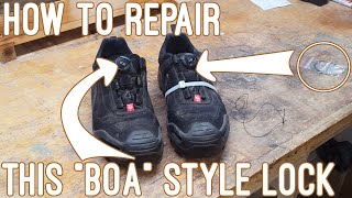 How to repair safety boots with BOA closing mechanism [upl. by Sedgewake]