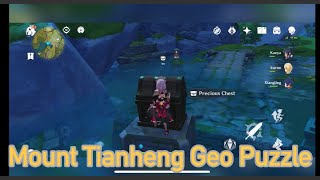 Mount Tianheng Geo Puzzle Liyue  Genshin Impact [upl. by Tezil]