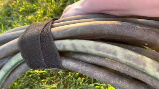 Wrap It Storage Super Stretch Extension Cord Organizer Hose and Cables Straps Cord Wrap Review [upl. by Ocire]