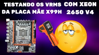 TESTANDO OS VRMS DA PLACA MÃE X99H [upl. by Delamare]