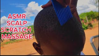 My Nephew Scalp Scratch Comb Oil amp Face Massage amp Wash for Relaxation Tingles  No talking ASMR [upl. by Kra]