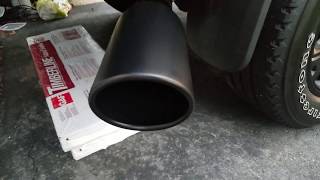 17 ram 2500 diesel 46in exhaust tip sound difference [upl. by Barnabas]