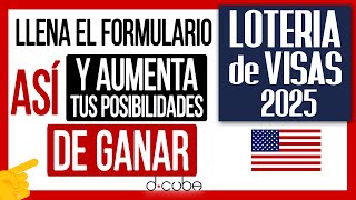 💥 LOTERÍA DE VISAS 2025 ► ¿Cómo Participar en el Sorteo DV2025 [upl. by Akierdna816]