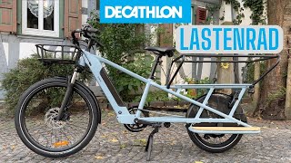 Das Decathlon ELastenrad im Test  Elops R500E Longtail Review [upl. by Eerok]