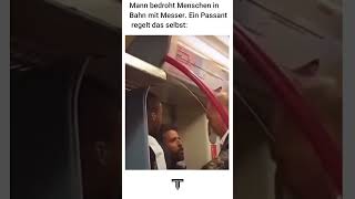 Mann bedroht Menschen mit Messer foryou fyp viralvideo shorts shortvideo tiktok [upl. by Accire715]