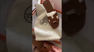 Unboxing Hermes Oran Sandals [upl. by Naelcm]