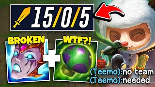 TEEMO NEEDS NO TEAM LEGIT 1V5 32 [upl. by Nitsugua]