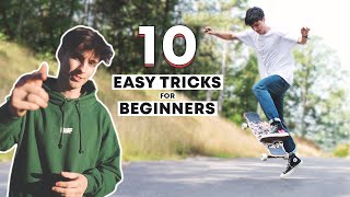 10 Beginner Longboard Tricks YOU Should Try [upl. by Honan906]