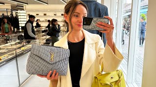 70 OFF BAGS 🔥 LUXURY SHOPPING at BICESTER VILLAGE ft YSL Gucci Prada [upl. by Anerdna559]