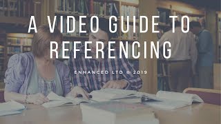 A Video Guide to Referencing [upl. by Sankaran]