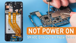 Samsung Galaxy A50 Not Power On  Motherboard Repair Ideas With 0mA Current Repair Case [upl. by Mcevoy594]